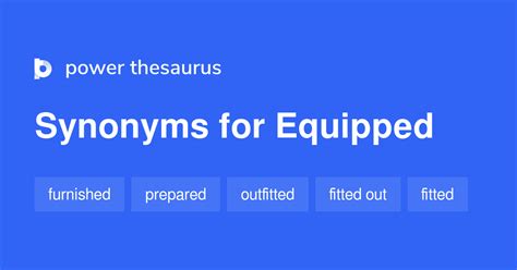 equipped synonym